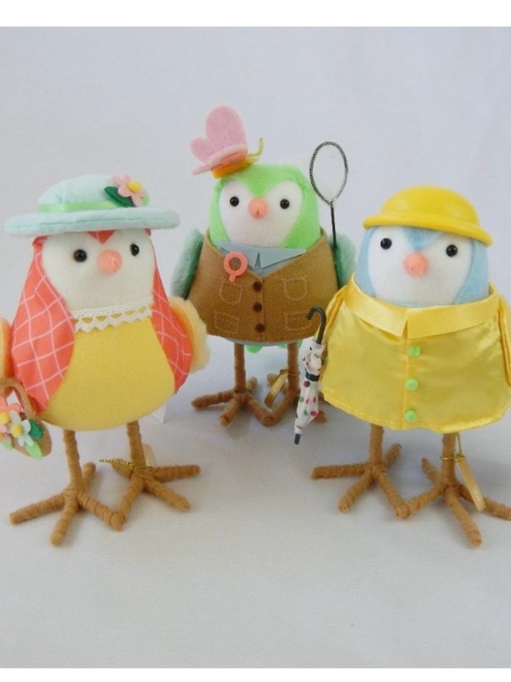 Set 3 Target Spritz Easter Birds Spring 2022 Primrose Zipp Splash Raincoat Felt